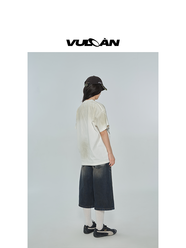 Футболка с коротким рукавом, мужская, Oversize