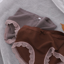 Sunset autumn Ying ~ seamless light luxury high quality fashion luxury lace panties medium high waist briefs female 029