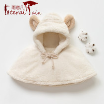 Newborn Male Plus Velvet female baby hat winter thickened cute Super Cute Princess Autumn Winter baby hat infant