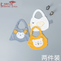  Newborn cotton supplies Baby small bib anti-dirty waterproof washable saliva towel Baby cute anti-vomiting milk bib
