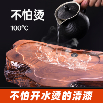 Tea tray high temperature resistant waterproof varnish wood lacquered tea table tea table tea table tea table root engraving transparent and renovated paint