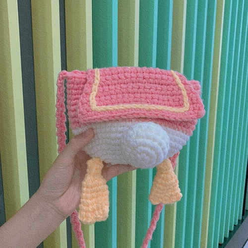 Вязаная сумка ручной работы, набор материалов, крючок для вязания ручной работы, кошелек, сумка через плечо, Дональд Дак, «сделай сам»