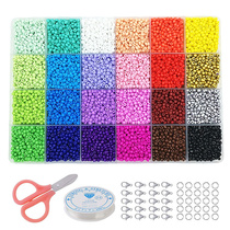 3mm Seed Bead Box Crystal Charm Beads For Jewelry Making Bra