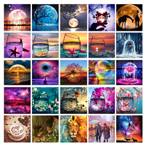 5D Diy full round diamond painting kit cups patn cross stitc