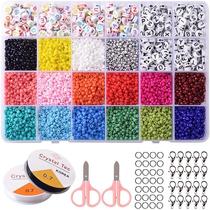 1 Box Seed Beads Kit Letter Beads Small Craft Beads Jewelry