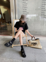 Rubbit chic2021 summer private clothes New Fashion aged casual top round neck short sleeve cake T-shirt