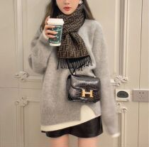 Rabbit vip store winter new shop owner private clothing two loose and lazy long soft wool sweater