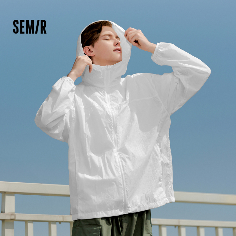 Semir Men's Jacket 2024 Summer New Lightweight Cool Sun-Protective Clothing Simple Versatile Hooded Jacket Couple's Top