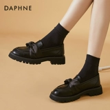 Обувь в английском стиле для кожаной обуви, студенческая юбка в складку, осенние туфли, флисовые лоферы на платформе, в британском стиле