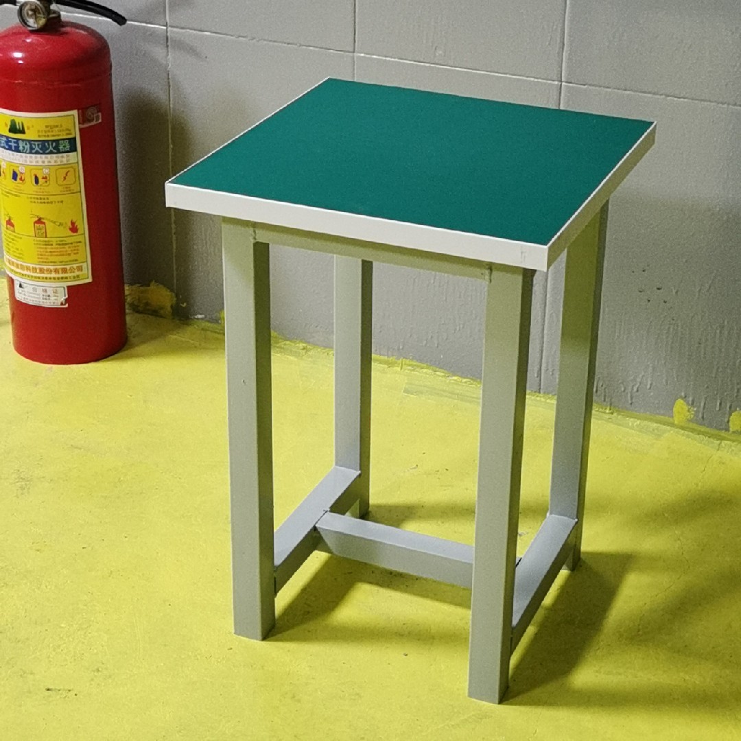 Anti-static stool factory workshop assembly line industrial workbench square stool steel pipe iron stool custom thickening - Taobao
