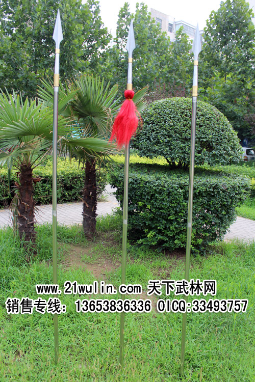 Tai Chi Gun Stainless Steel Folding Martial Arts Gun Red Tassel Gun Weighs 4-5 Jin to send bag Shaolin martial arts not to be edged