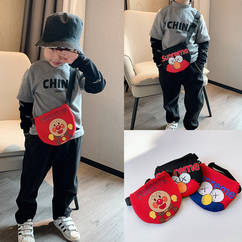 Children's Bags New Year's New Year's Wallet Boys' Satchel Bags Girls' Coin Purse Messenger Bag Bread Superman Baby Bag Trendy