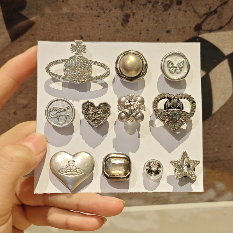 【Same Style as Bai Lu】Suitable for Crocs Clogs Shoe Charms Crocs Accessories Shoe Buckles DIY Detachable Parts