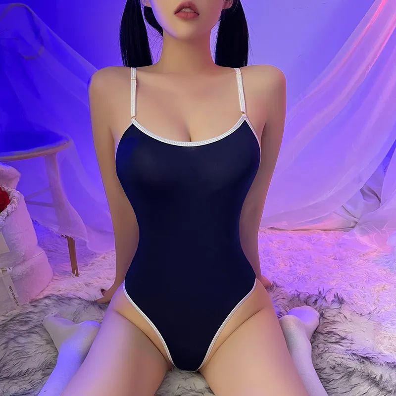 Sexy Lingerie Open-Crotch Bodysuit Swimsuit Women's Uniform Qqny Dead Pool Sleepwear Fun Women's Bed Teasing