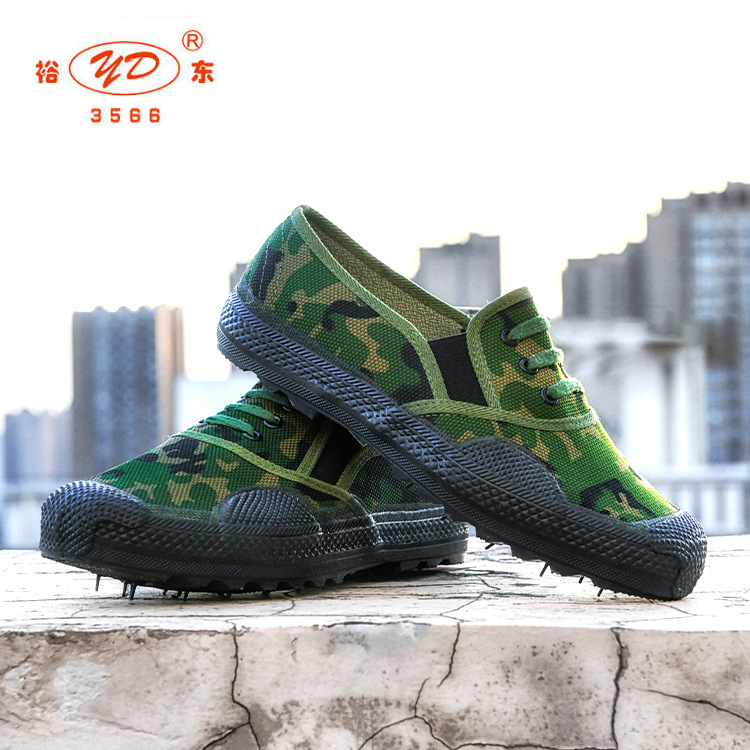 Yudong 3566 low-top one-leg training shoes rubber-soled floret work shoes