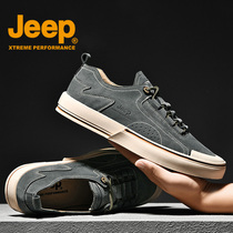 JEEP Jeep mens shoes 2021 new fashion spring new low-top outdoor soft-soled wild non-slip flat shoes