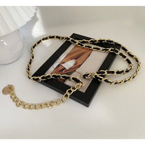 Japanese FC Xiaoxiangfeng waist chain decorative belt for women with skirt suit sweater chain accessories fashionable and versatile belt