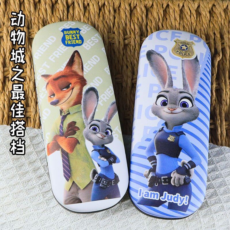 Foxy Nick Rabbit Judy Zootopia Children's Myopia Glasses Case Boys and Girls Cute Anti-Fall Storage Cartoon Case