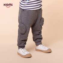 Childrens pants childrens casual autumn clothes New sports pants bunched feet boys baby baby Foreign style trousers tide
