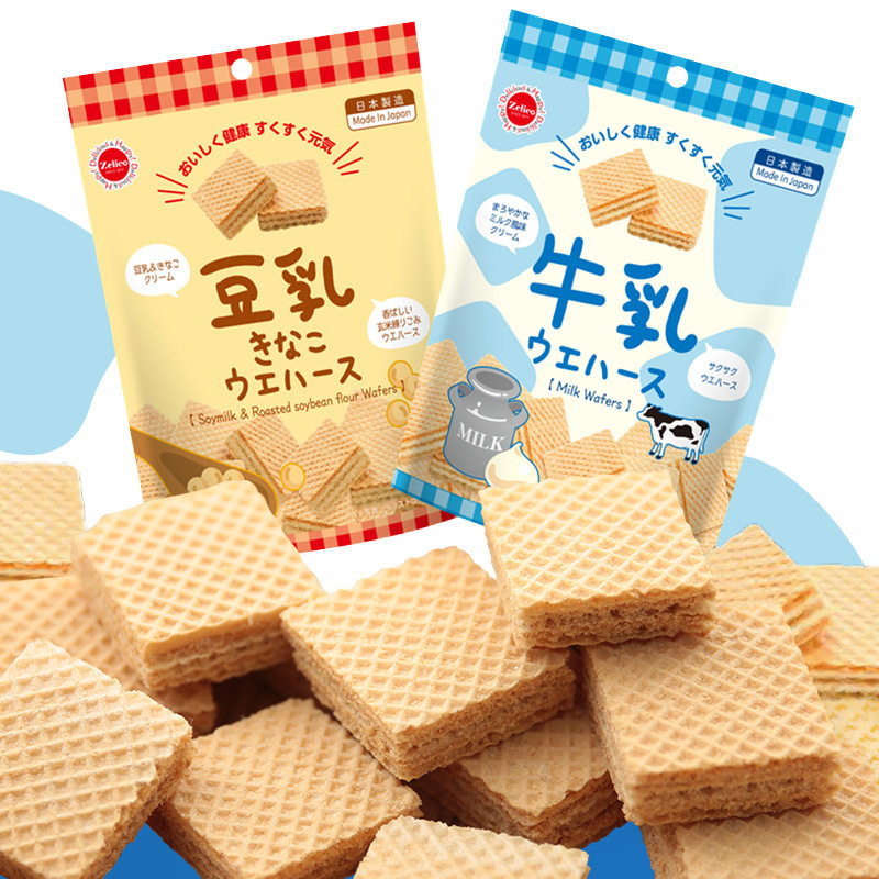 Japan Original Imported Bell Wood Faithful Maker lactic lactic acid bacteria Milk Cream Sandwich Weihua Biscuits 60g