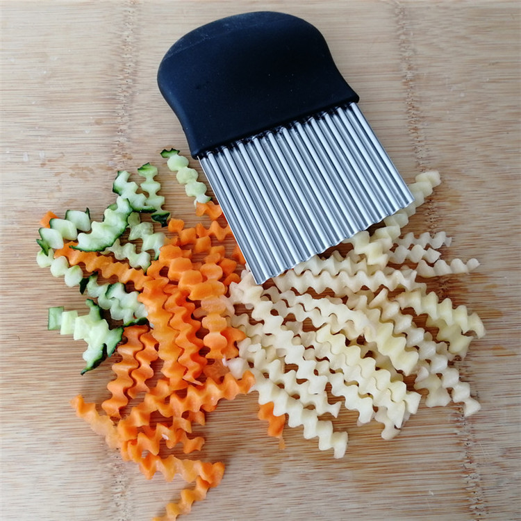 Wolf Tooth Potato Knife Corrugated knife Potato Knife Wave Knife Flowers Cutter cheeseartichoke Potato Blossom Wave Knife Cut Potato Wave Knife