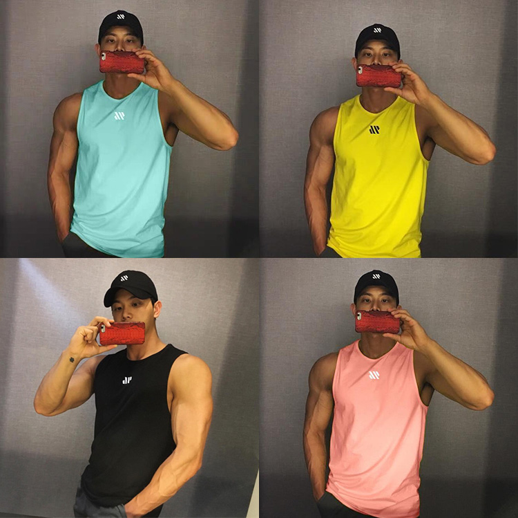Fitness sleeveless vest men's sports vest summer quick-drying loose running basketball equipment track and field training clothes t