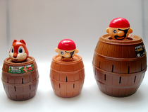 Tricky creative party toy Large thorn pirate bucket Uncle sword bucket Parent-child desktop fun game