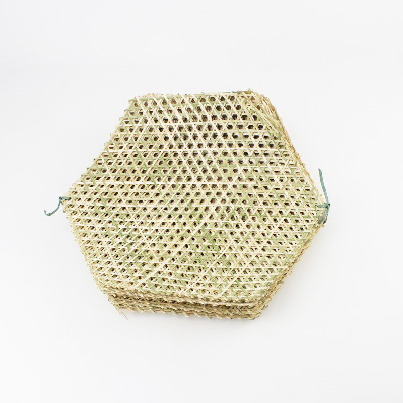 Small bamboo nets handwoven Bamboo Da bamboo mesh cushion Bamboo steam cushion anti-stick pan bamboo plate hand bamboo steamer bamboo mat bamboo mat
