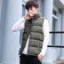 Thanh niên vest nam dày ấm áo khoác trung học phổ thông học sinh trung học cotton vest vest vest phiên bản Hàn Quốc đẹp trai thủy triều