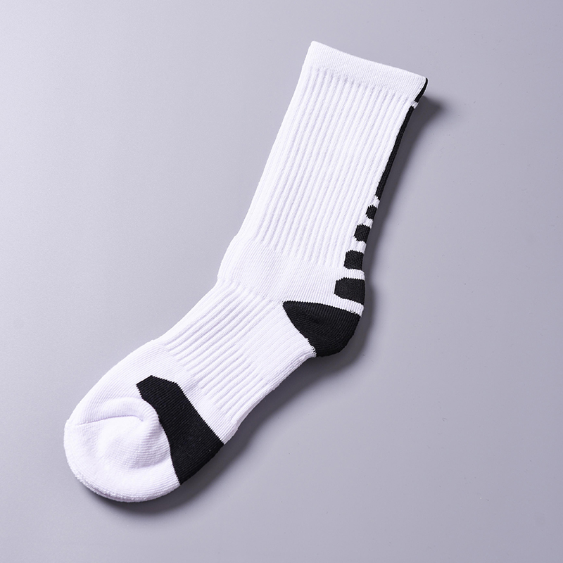 Của nam giới cao vớ bóng rổ nam dày khăn dưới elite vớ cotton thể thao dài ống bóng rổ khăn socks vớ trắng vớ thể thao chống trượt