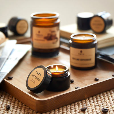 Scented candle tasting Coffee fragrance tinwicks voluspa baobab cm ctcf Botanist