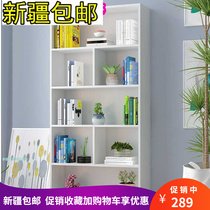 Xinjiang bookcase bookcase lockers storage shelves 5 floors large capacity book house Dogg home shelve new
