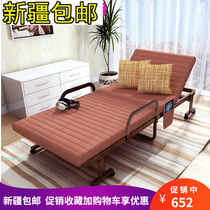 Xinjiang folding bed sofa bed for lunch break bed accompanied by bed linen bed nap 80cm Xinjiang