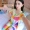 Bộ đồ ngủ bằng lụa cotton nữ mùa hè quần ngắn tay cotton phục vụ sinh viên Hàn Quốc phiên bản Hàn Quốc của phần mỏng ngọt ngào của bộ đồ cotton hai mảnh nhân tạo - Bộ Pajama