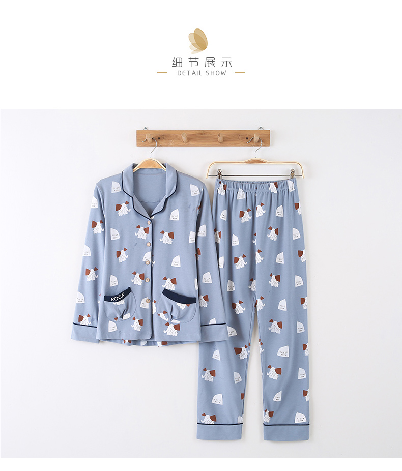 Pyjama pour femme en Coton à manches longues - Ref 2987702 Image 78