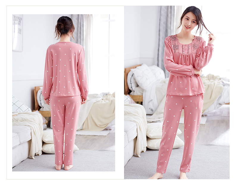 Pyjama pour femme en Coton à manches longues - Ref 2987702 Image 36