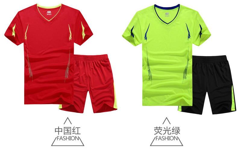 Quần áo thể thao nam mùa hè mỏng chạy thể dục quần áo ngắn tay năm điểm quần short cỡ lớn áo thun thể thao mùa hè - Thể thao sau bộ quần áo thể thao nữ