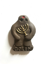 Czech travel commemorative refrigerator stickers pure handmade clay stickers Jewish Golem