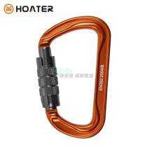 HOATER HT-R15 mountaineering rock climbing and caving D-type two-stage lock aerial work rope rescue main lock