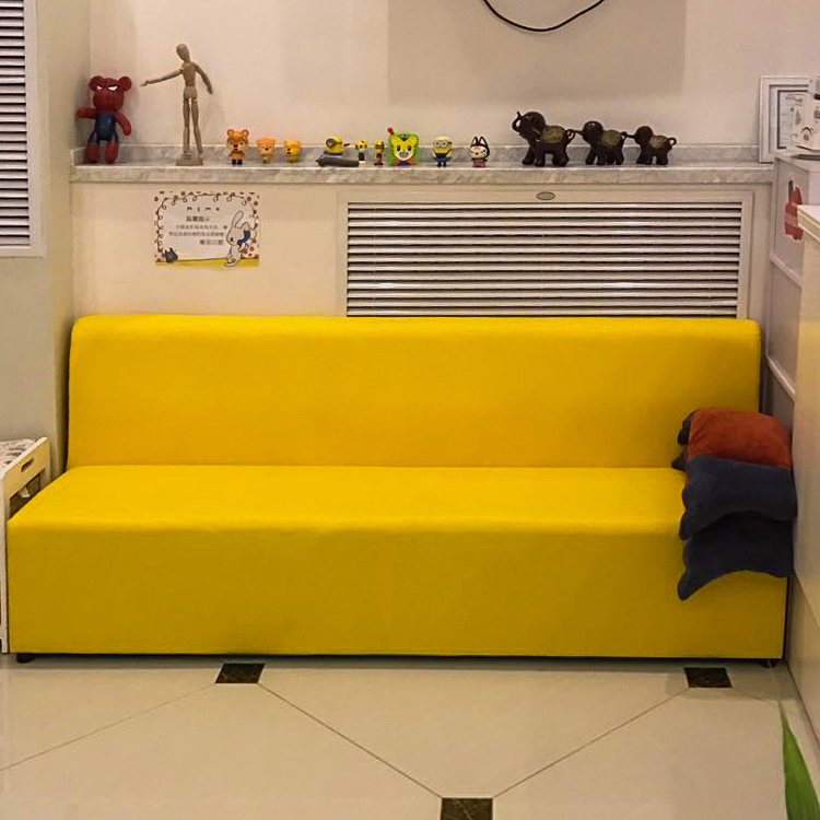 Early Learning Stores đi lại ghế sofa da cha mẹ Đường phòng chờ Mẫu giáo khu vực chờ với ghế phân tóc Gaza - Ghế sô pha ghế sofa giường gỗ