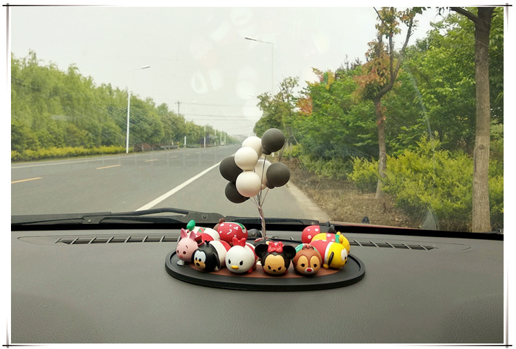 Trang trí xe Disney dễ thương Phim hoạt hình Mickey Minnie Donald Vịt Winnie the Pooh 10 Phụ kiện xe búp bê - Trang trí nội thất phụ kiện trang trí nội thất