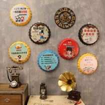Noodle restaurant wall decoration homestay restaurant farmhouse wall Japanese billiard room bar barbecue
