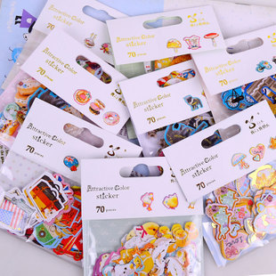 Shanle SL-KL original Japanese stickers diy hand account sticker pack retro colorful bronzing diary stickers 8 styles