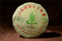 Puer Tea Raw Tea 2006 Banzhangzhengshan Laomane 6442 Green Cake 357g Piece