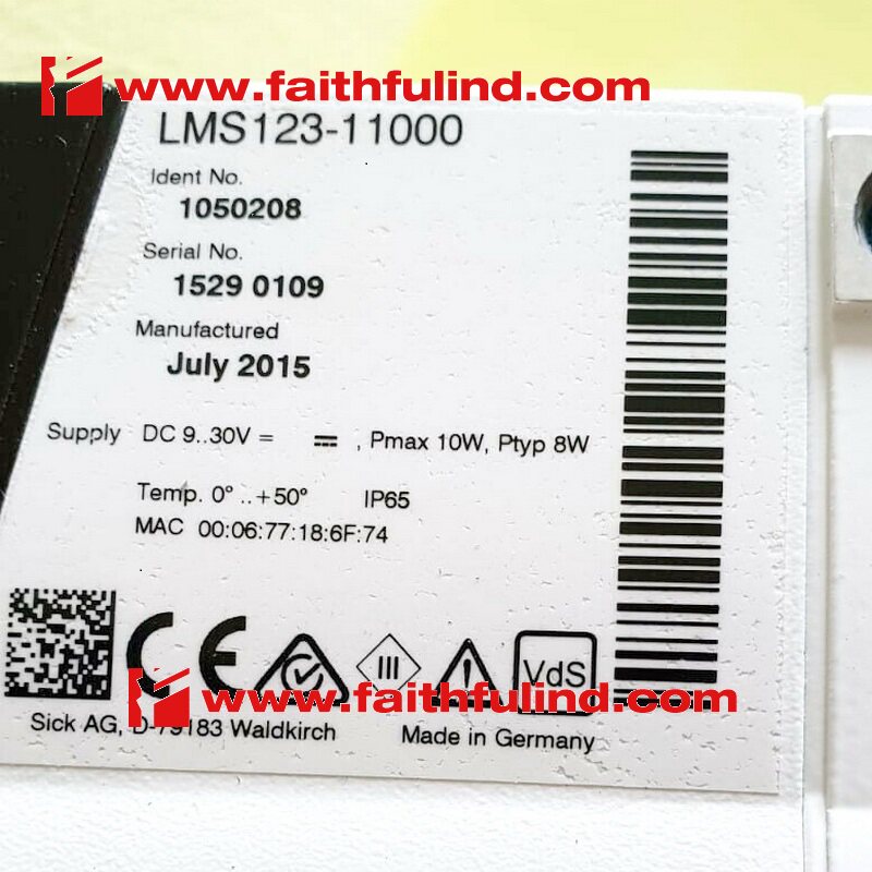 Sick LMS123-11000 Sick New Safety Laser Scanner 1050208 2D LiDAR