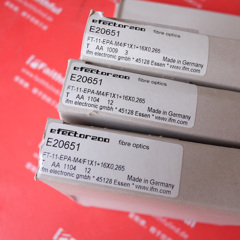 IFM E20651 ifm's new fiber optic sensor FT-11-EPA-M4 F1X1+16X0.265 2M