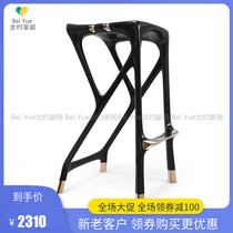 NATO special-shaped black fiberglass personalized creative private custom bar chair bar chair office KTV high stool