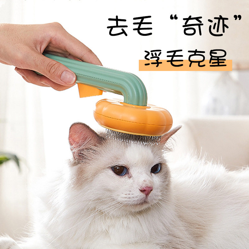 Two meow cat combs to float hair comb brushes Puppy deities Stainless steel washed needle comb automatically disposable hair