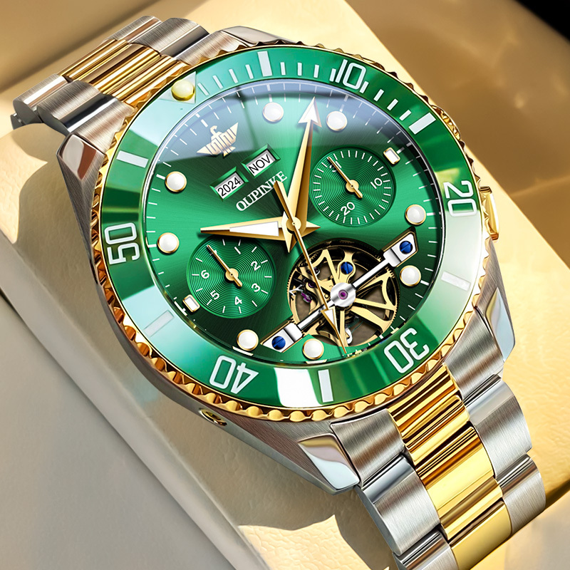 Official Website Genuine Swiss Famous Brand Green Water Ghost Top Ten Brands Watch Men's Mechanical Watch Diving Business Luminous Men's Watch Official Website Genuine Swiss Famous Brand Green Water Ghost Top Ten Brands Watch Men's Mechanical Watch Diving Business Luminous Men's Watch