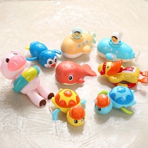 Shaking sound bath toy Children bath baby Swimming water Little turtle can swim pig clockwork boy girl